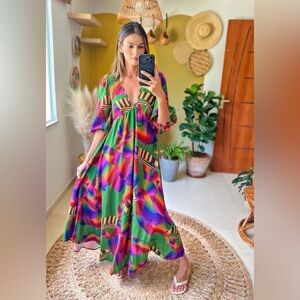 Brazil-Exclusive Farm Rio Maxi Dress